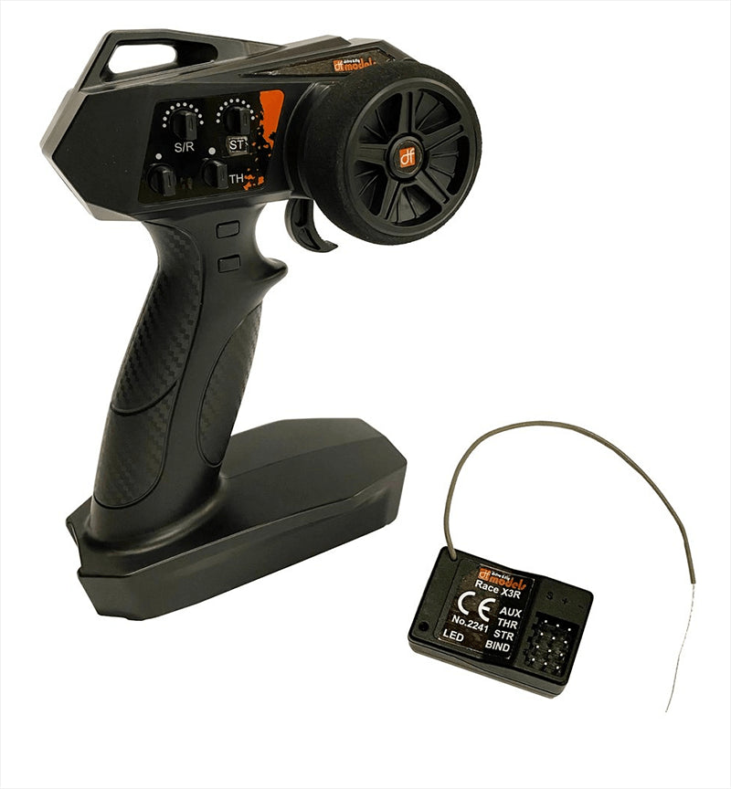Radio 3 voies avec récepteur Race X3 RC 2.4ghz - DF2240