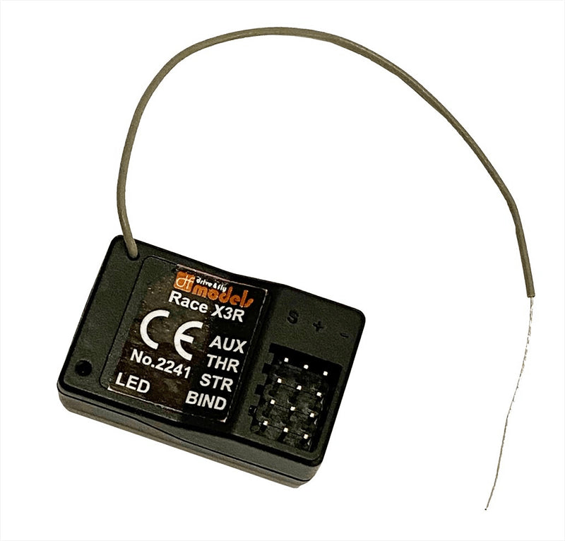 Radio 3 voies avec récepteur Race X3 RC 2.4ghz - DF2240