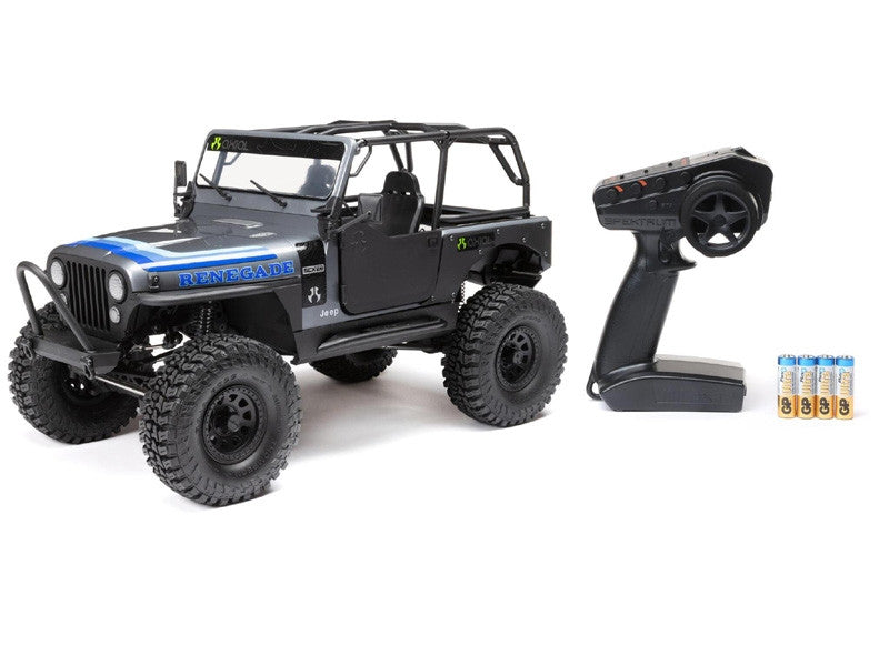 Crawler Axial 1/10 SCX10 III Jeep CJ-7 4WD charbon RTR - gris AXI03008T2