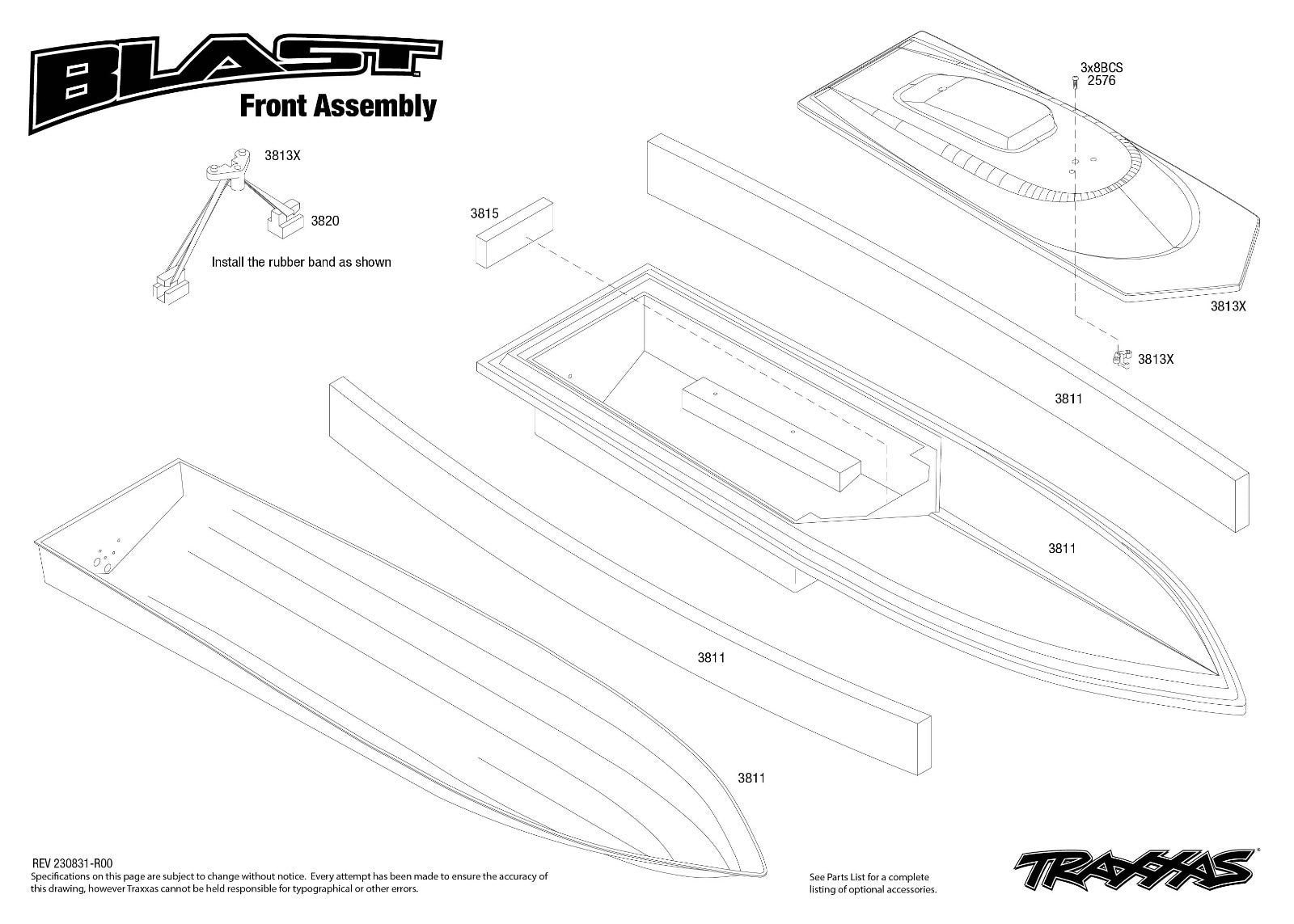 Offshore Traxxas Blast TQ RTR orange 35km/h 38104-8