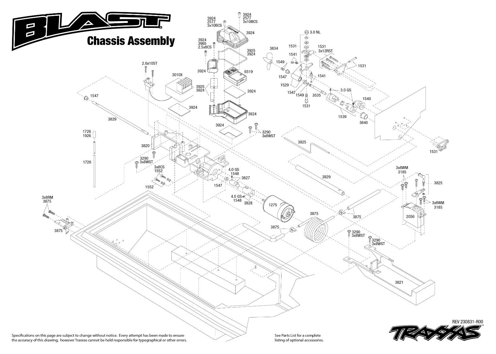 Offshore Traxxas Blast TQ RTR vert 35km/h 38104-8