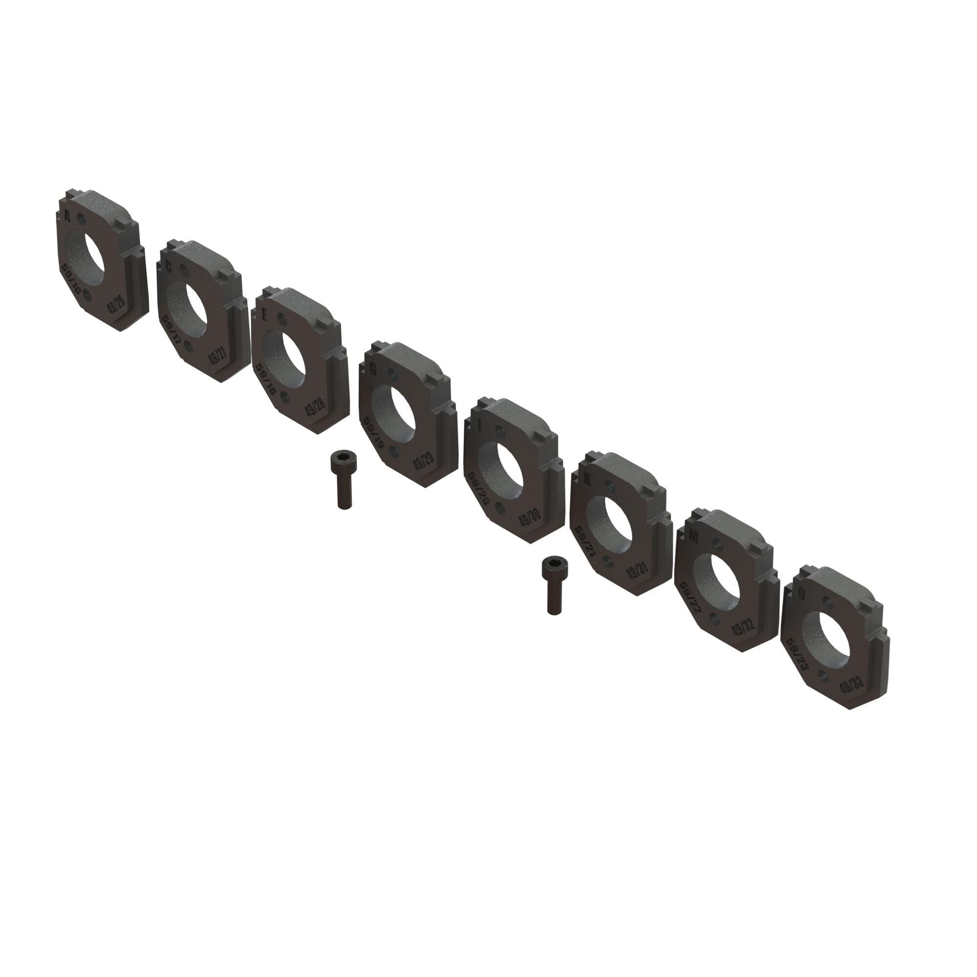 Ensemble de montage moteur (8 pcs) Arrma Grom - ARA320744