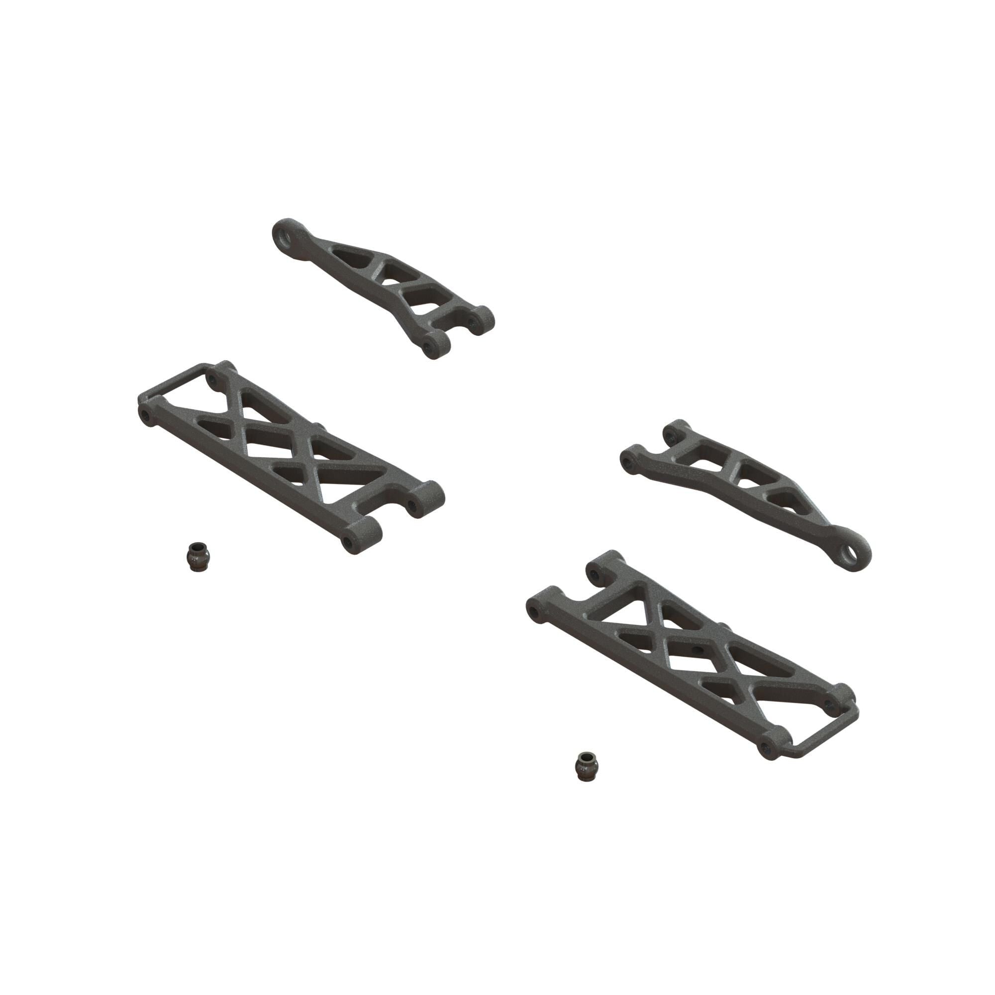 Jeu de bras de suspension arrière A Arrma Grom - ARA330808