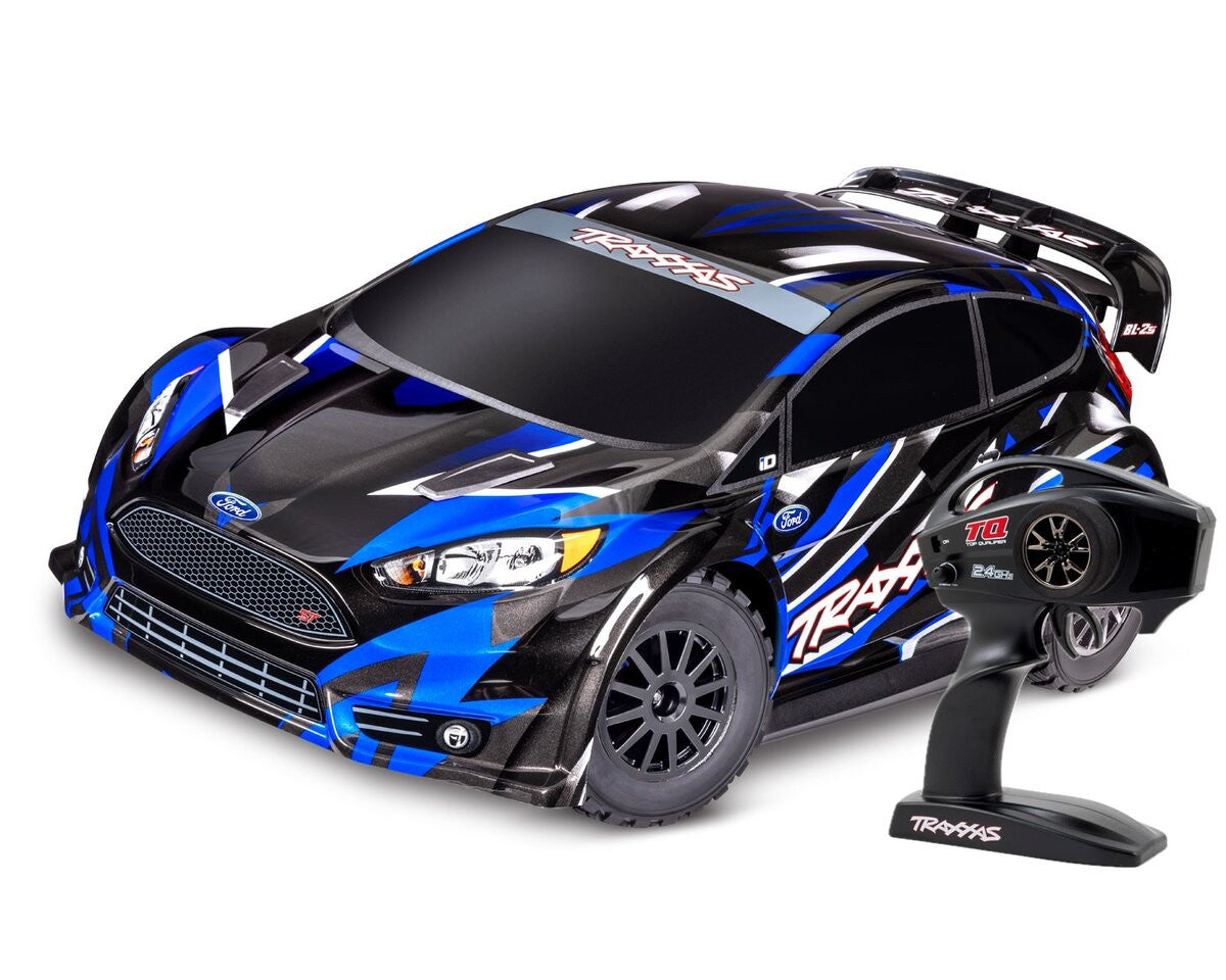Traxxas Ford fiesta rally brushless 1/10 BL-2s RTR 74154-4 bleu