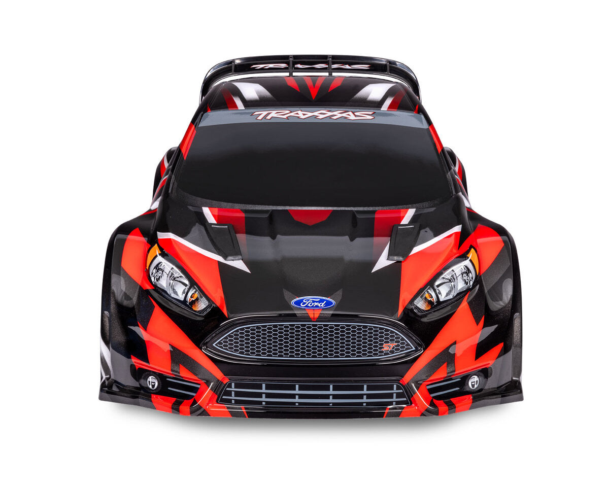 Traxxas Ford fiesta rally brushless 1/10 BL-2s RTR 74154-4 rouge