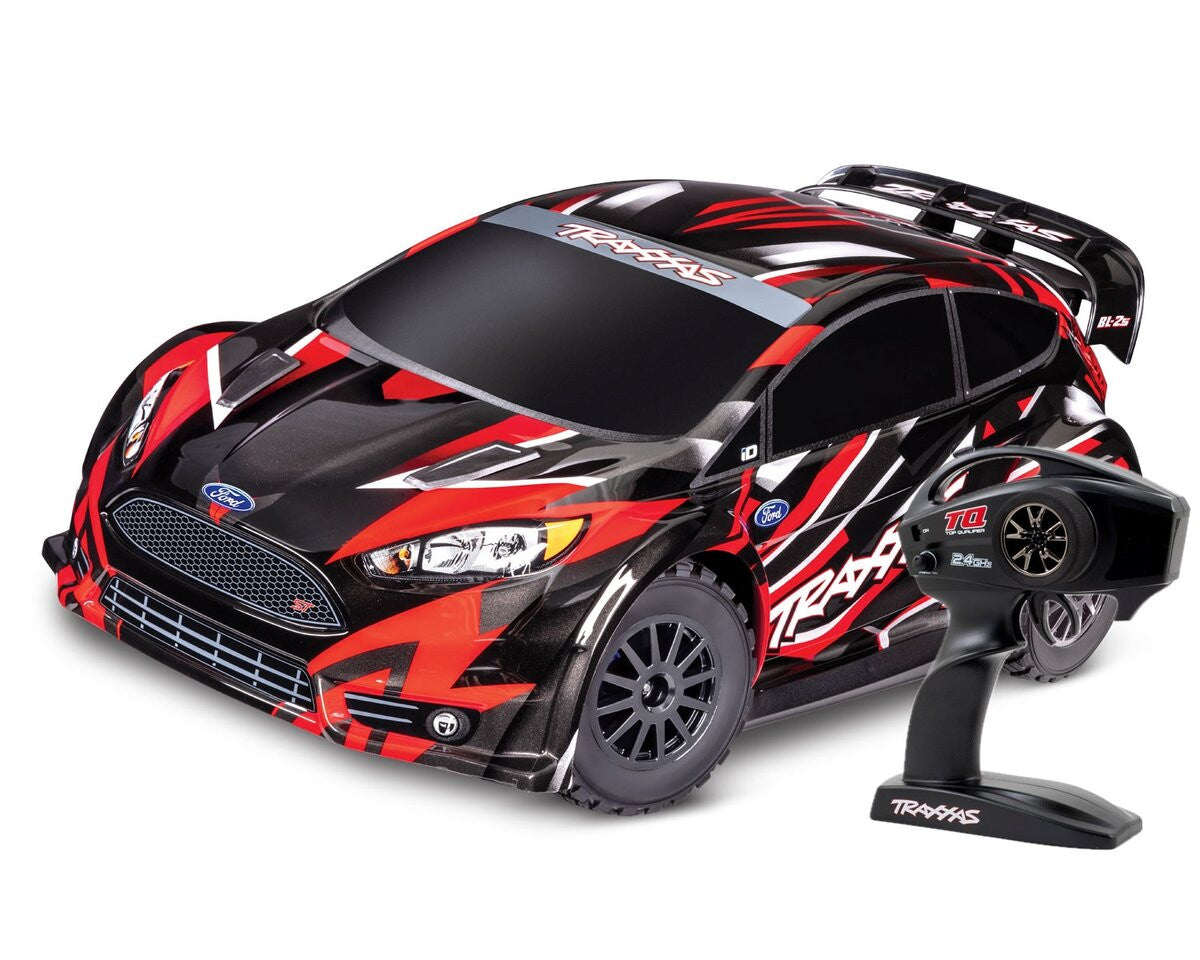 Traxxas Ford fiesta rally brushless 1/10 BL-2s RTR 74154-4 rouge