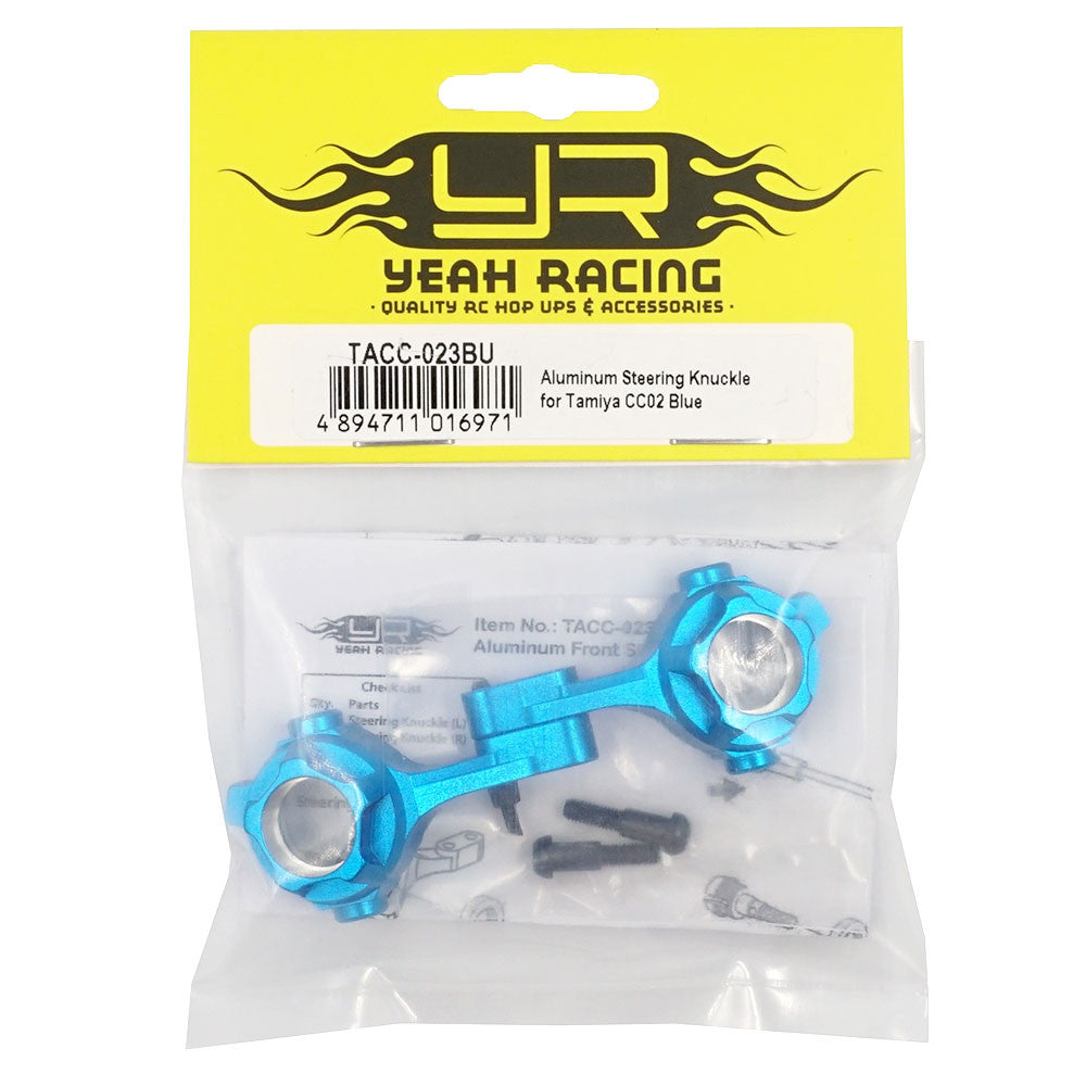 Porte-fusée en aluminium pour Tamiya CC02 bleu