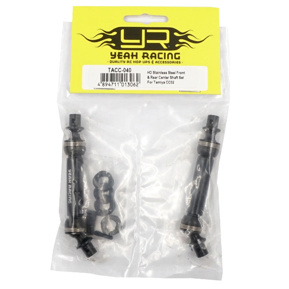 Jeu d'arbres centraux avant et arrière en acier HD, pour Tamiya CC-02 CC-02L CC-02M