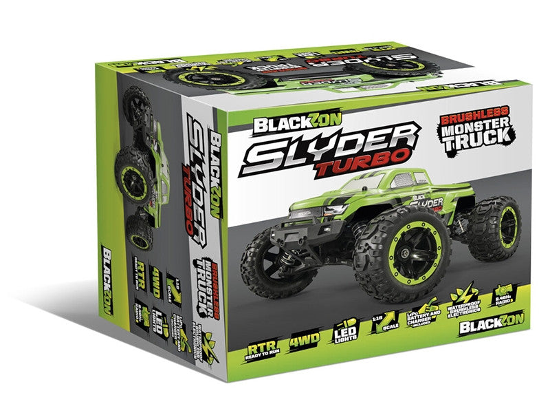 Monster Slyder MT Turbo Hyper rapide 2S Brushless 4WD RTR vert 540200
