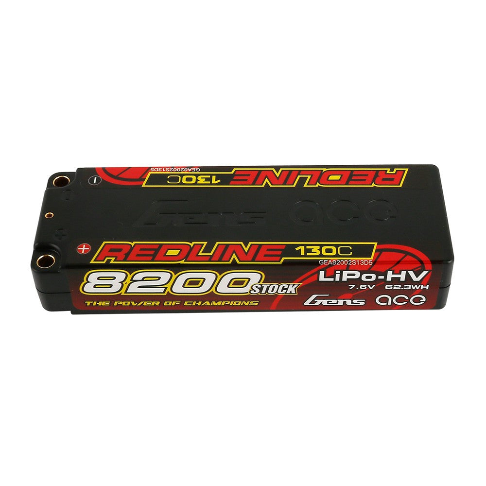Gens ace Batterie Shorty 2S 7.6V 8200mAh 130C (5mm)