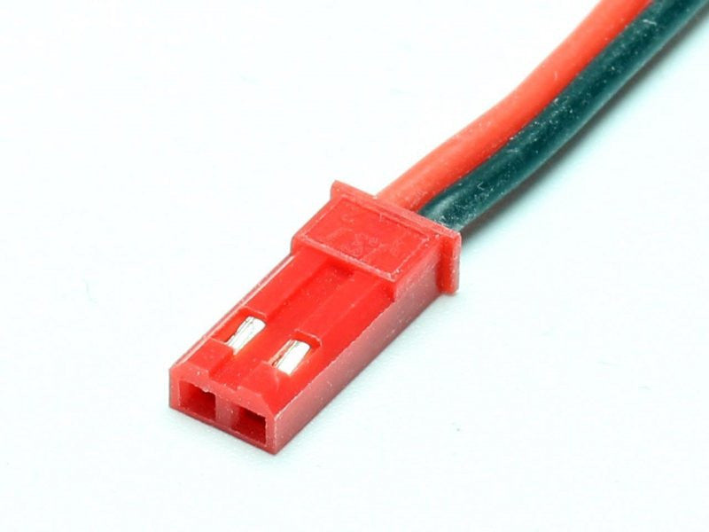 Prise mâle BEC/JST avec câble silicone 300mm, AWG22 (0.34mm²)
