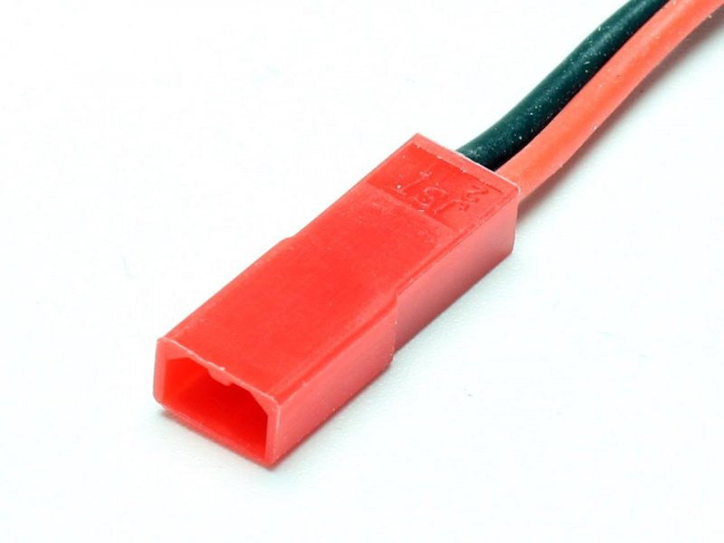 Prise femelle BEC/JST avec câble silicone 300mm, WG22 (0.34mm²)