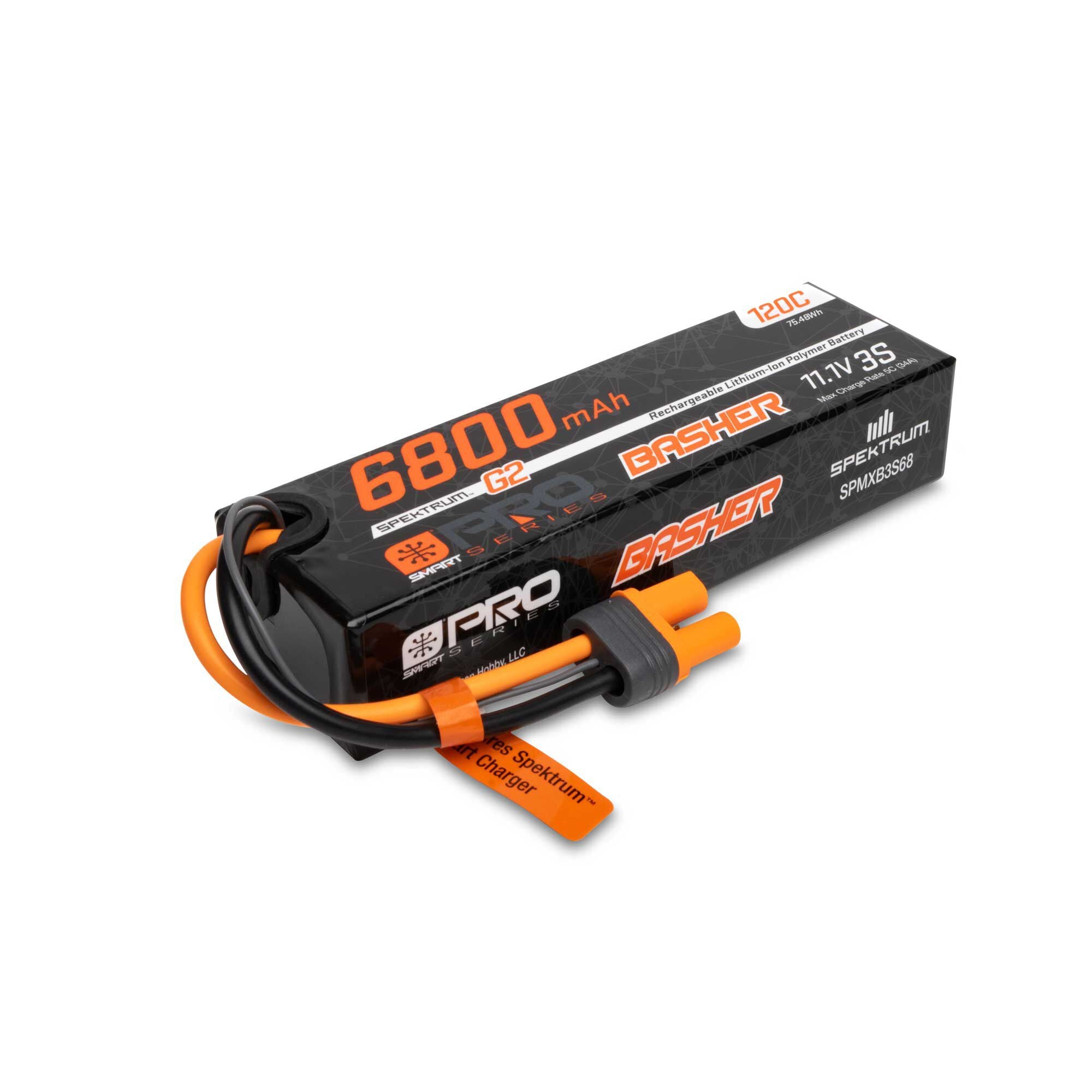 Batterie LiPo 3S Smart G2 Pro Basher 11,1V 6800 mAh (120C) IC5 - SPMXB3S68