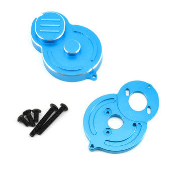 Plaque de moteur et couvercle d'engrenage en aluminium Tamiya BBX (BB-01)