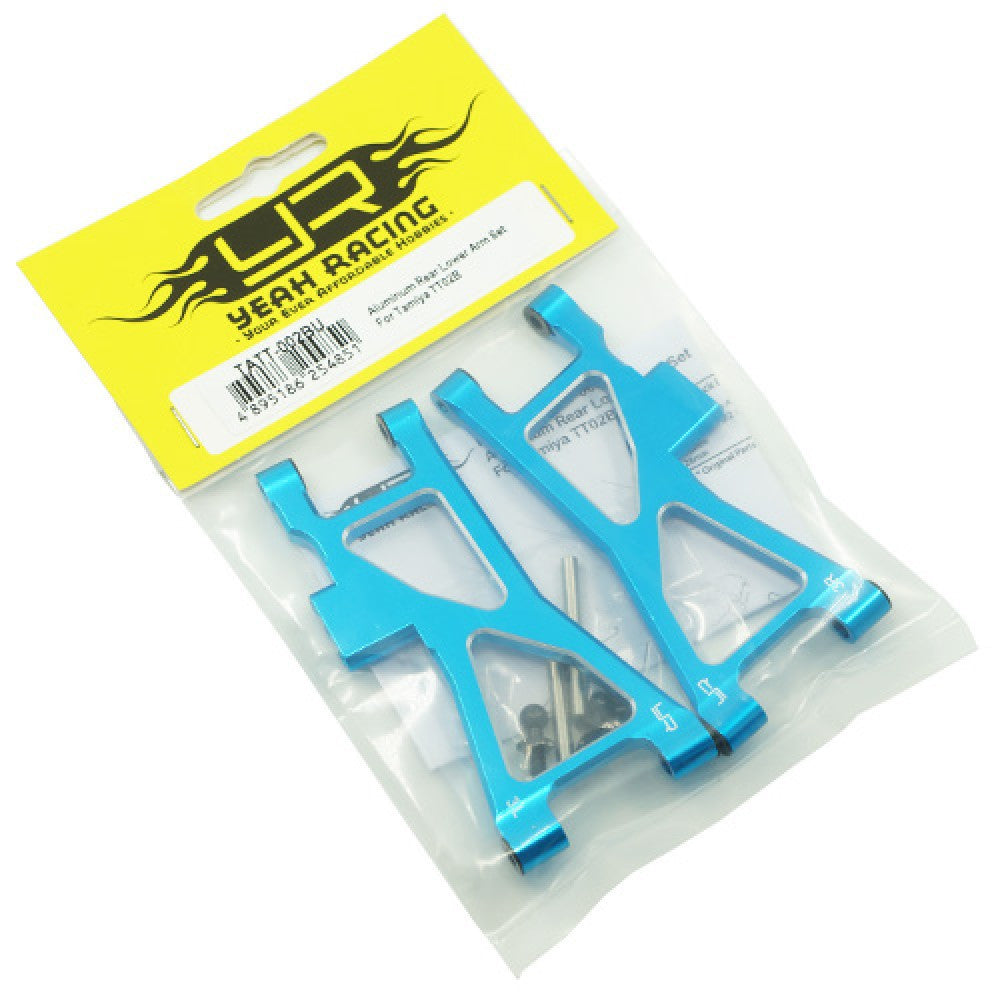 Jeu de bras inférieurs arrière en aluminium pour Tamiya TT02B