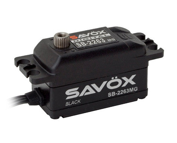 Servo brushless Savox SB-2263MG Black édition Digital low profile 10kg 0.07s