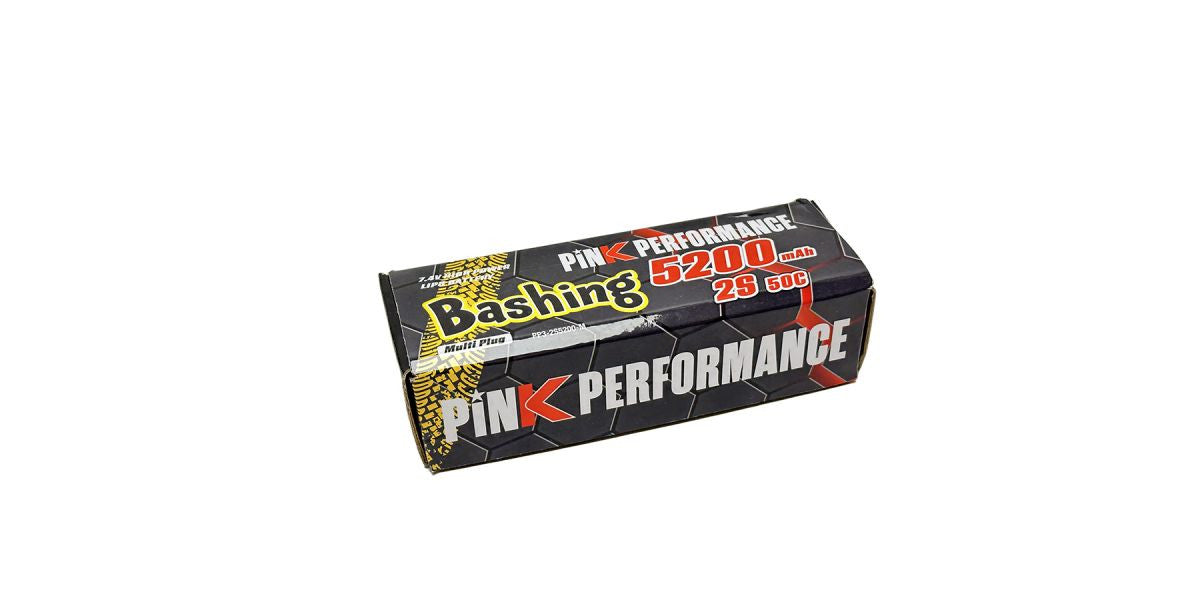 Batterie lipo 2S Bashing 7.4V 5200mAh 50C Dean, XT90, EC5, Traxxas