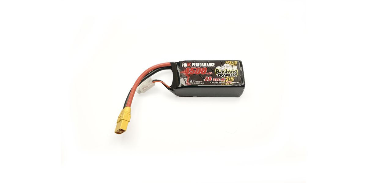 Batterie lipo 3S Bashing crawler 11,1V 4500mAh 55C HV Dean, XT90, EC5, Traxxas