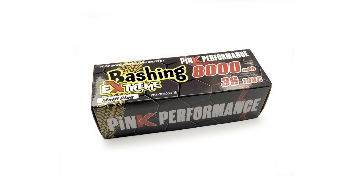 Batterie lipo 3S Bashing 11,1V 8000mAh 100C Dean, XT90, EC5, Traxxas