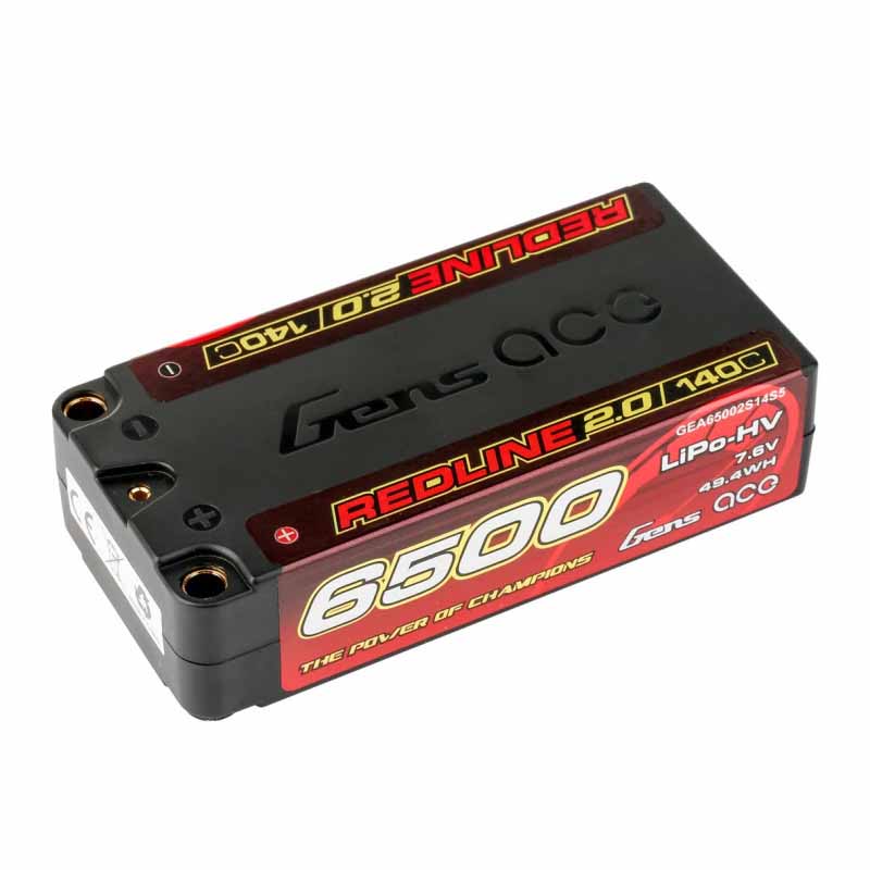 Batterie GensAce Redline 2.0 Lipo shorty 2S 7,6V HV
