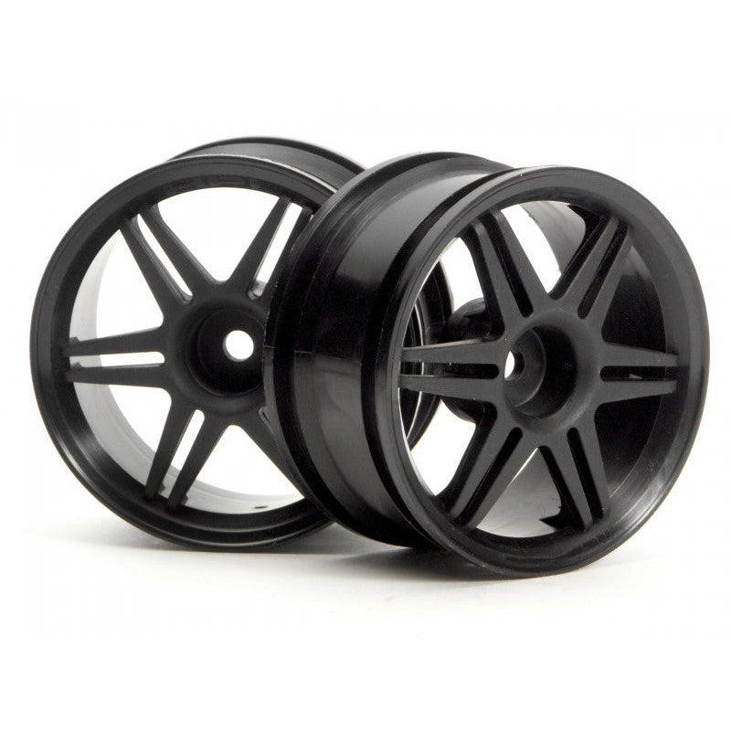 12 SPOKE CORSA Jantes BLACK 26MM (3MM OFFSET) HPI 3801
