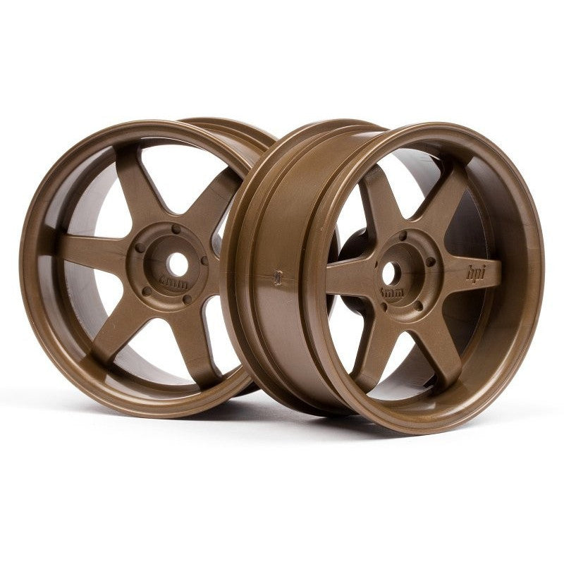 2 jantes TE37 26mm bronze (6mm OFFSET) HPI 3848