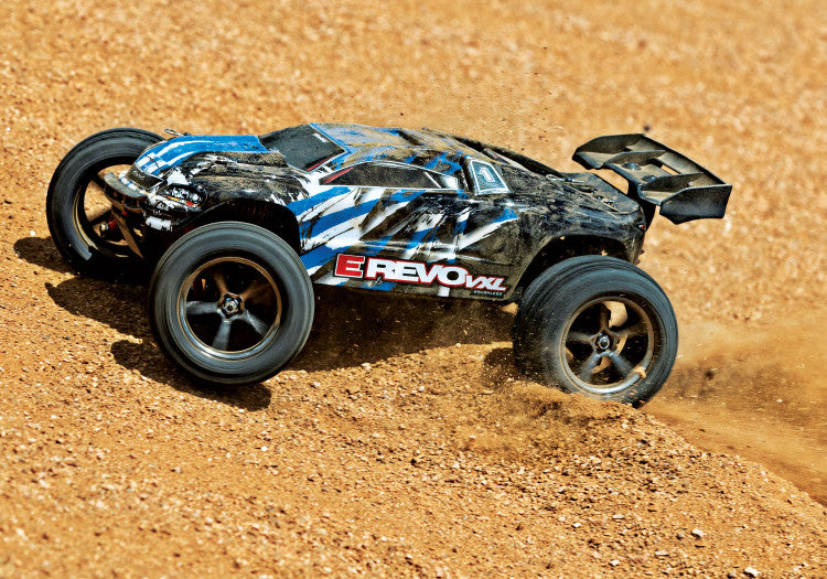 Traxxas Mini E Revo Brushless 1/16 VXL TQI ID TSM 71076-8 bleu