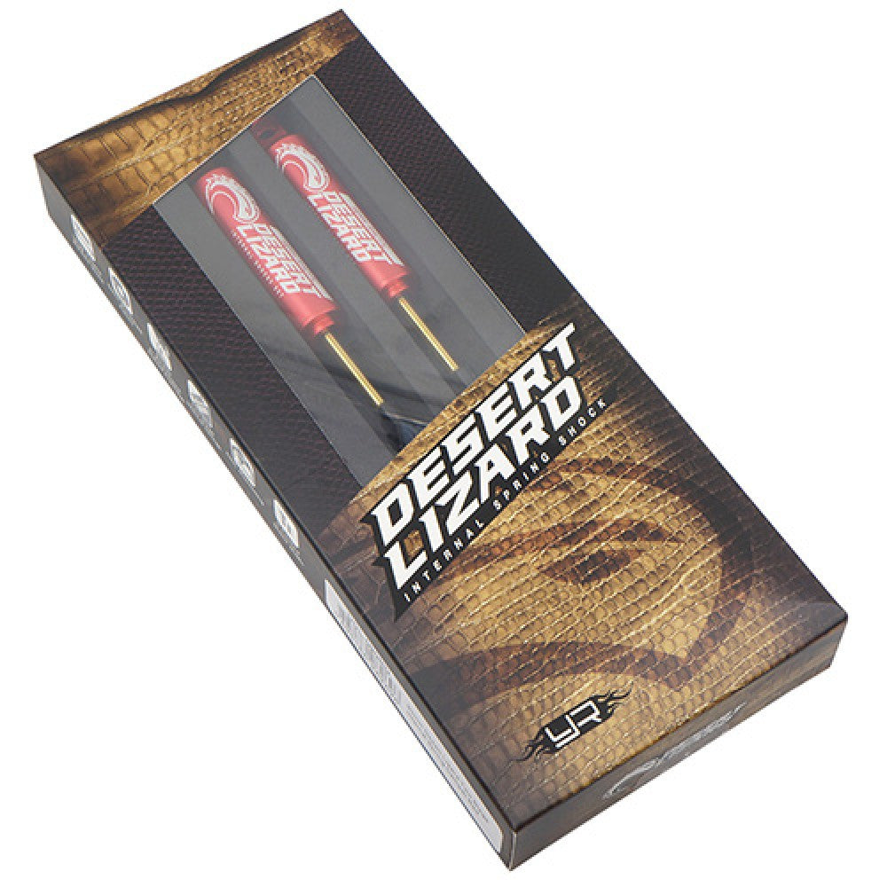 Yeah Racing 2 Amortisseurs Desert Lizard 90mm rouge pour Crawler 1/10 'G6 Certified'