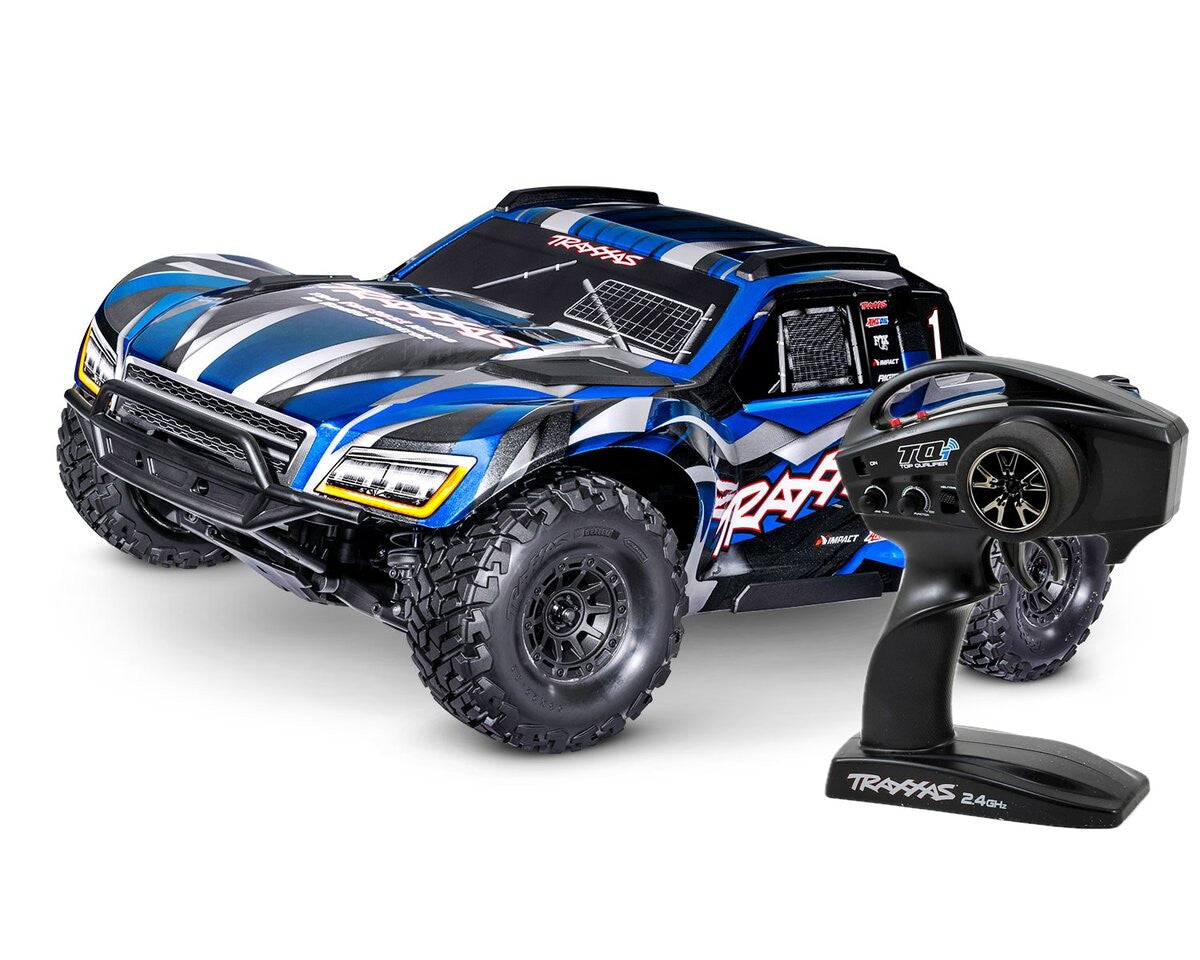 Traxxas Maxx Slash 6s Short Course 1/8 bleu 102076-4