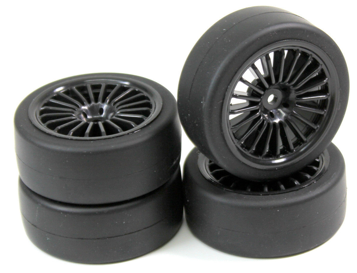 4 roues piste 20 battons/Slick" noir 1/10 - 2510001"
