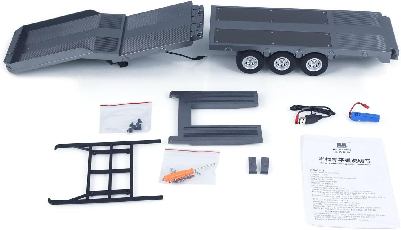 Remorque grise Huina 1502S