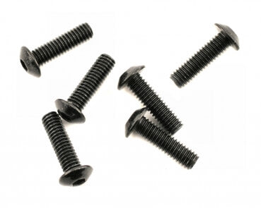 6 Vis BTR Tête bombée 4x14mm Traxxas 3938