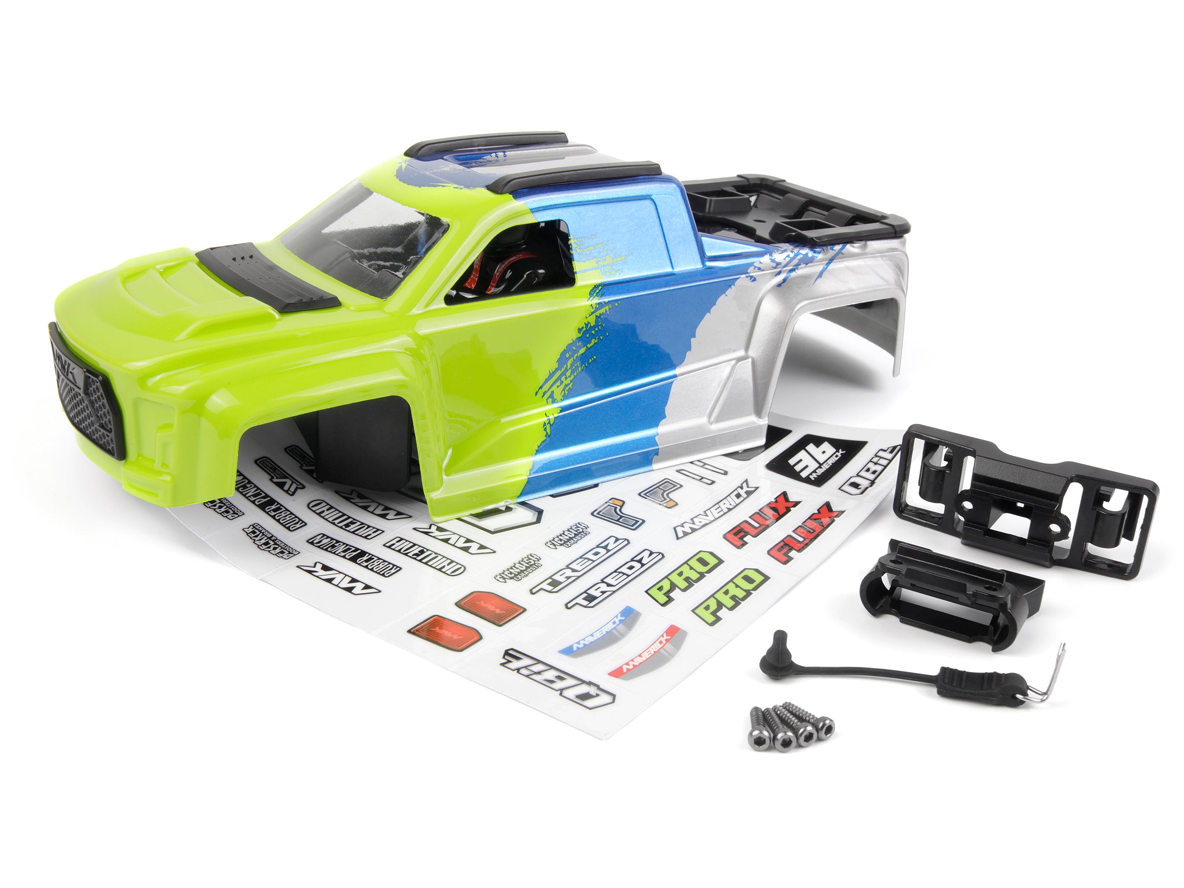 Maverick MV151023 Carrosserie QBIT peinte fluo