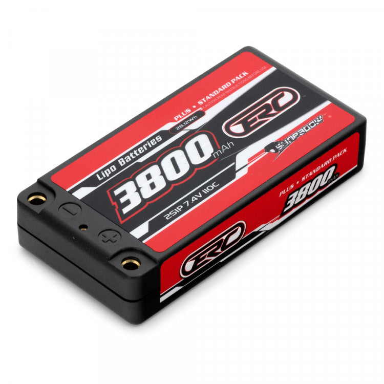 Batterie Lipo 2S 7,4V 3800mAh 110C 2S1P Shorty Slim (93x47x19mm)