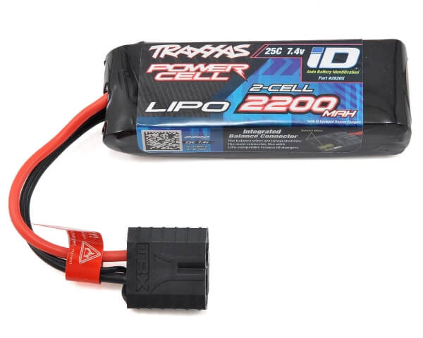 Batterie lipo 2S Traxxas 2820X ID 7,4V 2200 mAh 25C