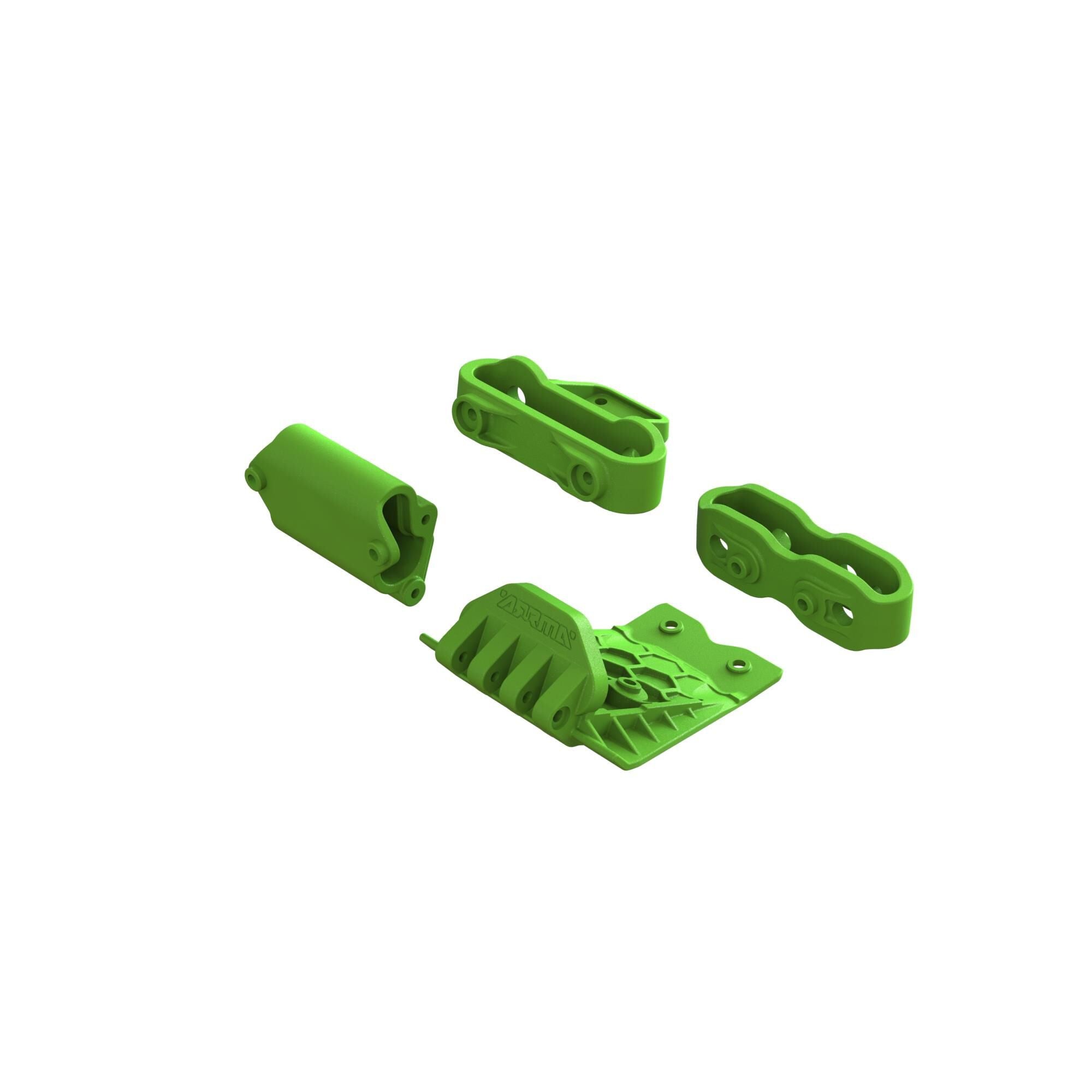 Ensemble de montage pour patins inférieurs et pare-chocs vert - ARA320791