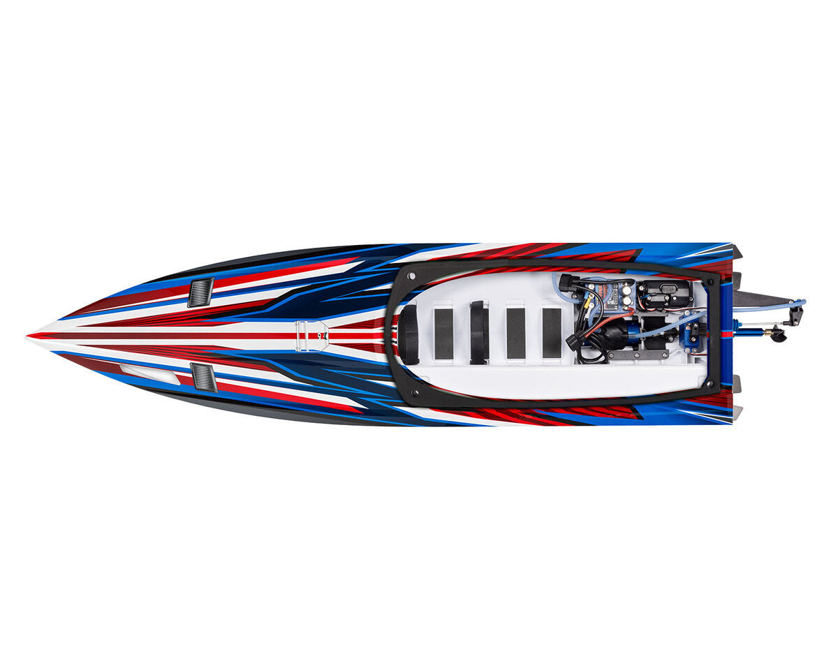 Bateau Traxxas Spartan SR VXL 6S TQi ID TSM RTR 103076-4 rouge