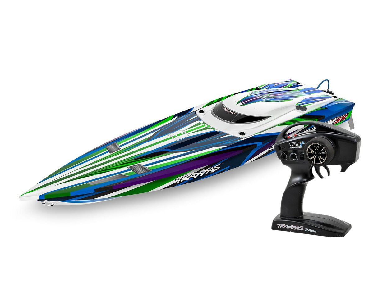 Bateau Traxxas Spartan SR VXL 6S TQi ID TSM RTR 103076-4 vert