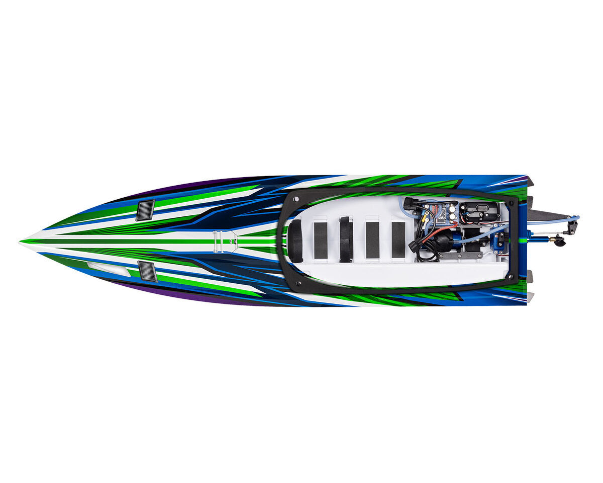 Bateau Traxxas Spartan SR VXL 6S TQi ID TSM RTR 103076-4 vert