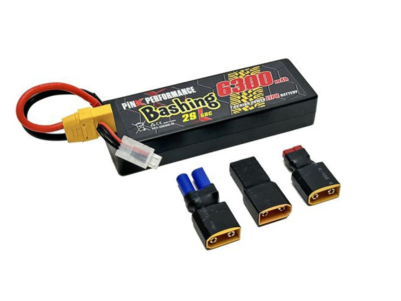Batterie lipo 2S Bashing 7.4V 6300mAh 50C - PP3-2S6300-M