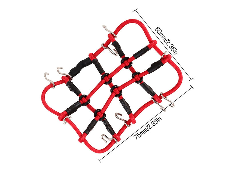 Injora Filet à bagages rouge pour mini crawlers 1/24 1/18 RC