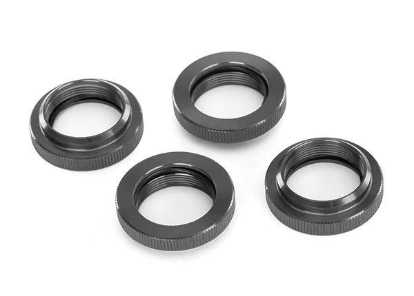 Bagues d'amortisseur réglables GTX aluminium gris (x4) - Traxxas 7767-GRAY