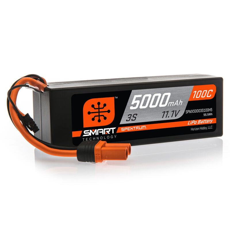 Batterie LiPo 3s Spektrum SPMX50003S100H5 - 11,1 V 5000mAh 100C, IC5