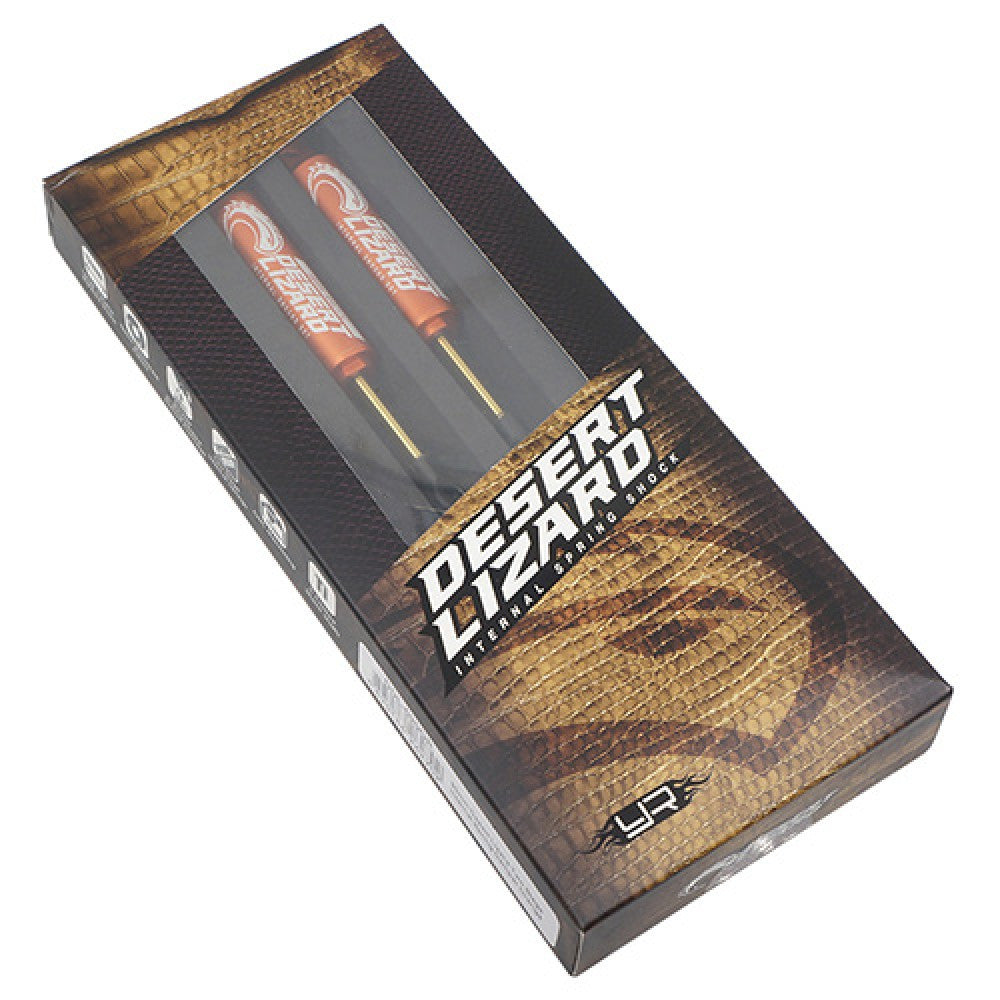 Yeah Racing 2 Amortisseurs Desert Lizard 90mm orange pour Crawler 1/10 'G6 Certified'