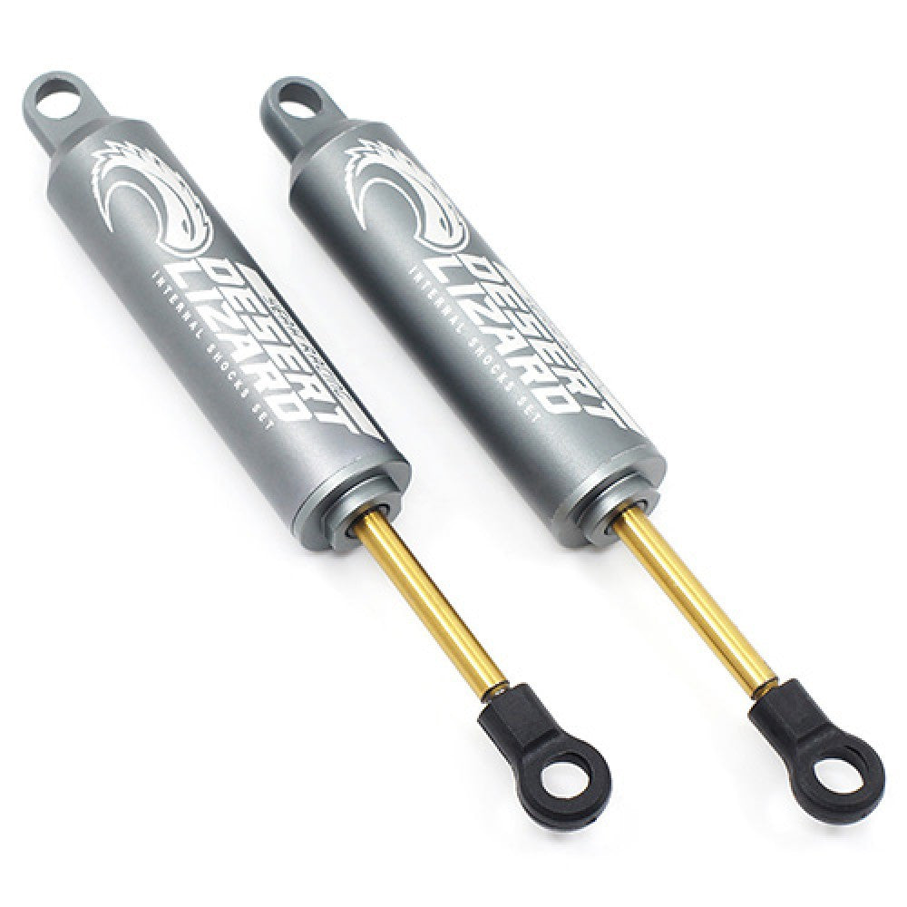 Yeah Racing 2 Amortisseurs Desert Lizard 100mm gris pour Crawler 1/10