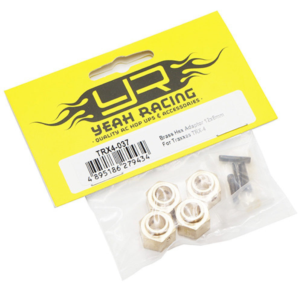 Adaptateur hexagonal en laiton de 12 mm, décalage de 8 mm pour Traxxas TRX-4