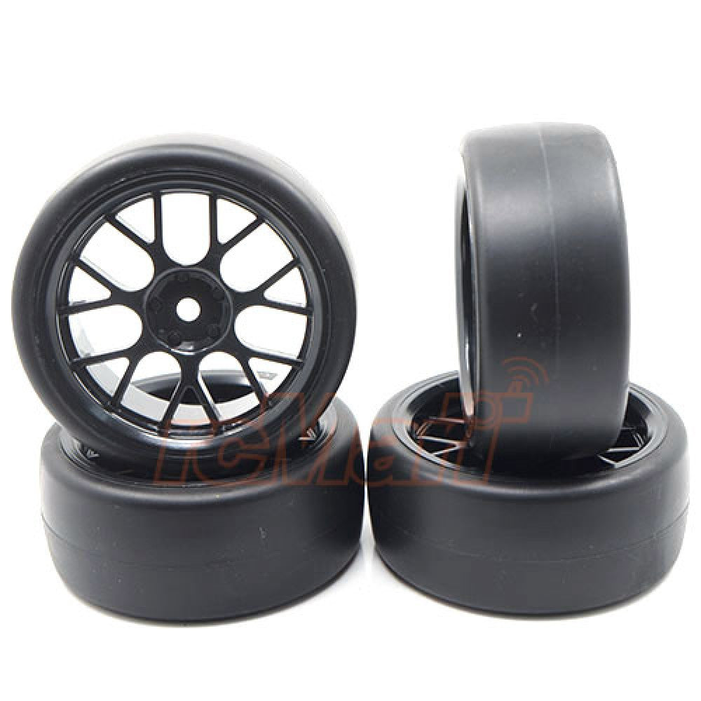 Yeah Racing 4 pneus noir Spec D CS 1/10 drift