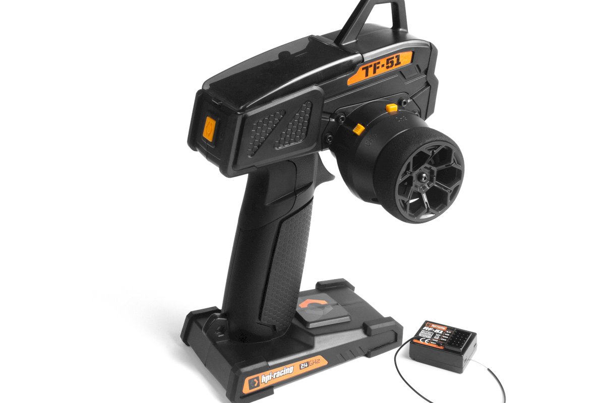 Radio 4 voies standard pour voitures RC et récepteur RF-51 HPI Racing TF-51