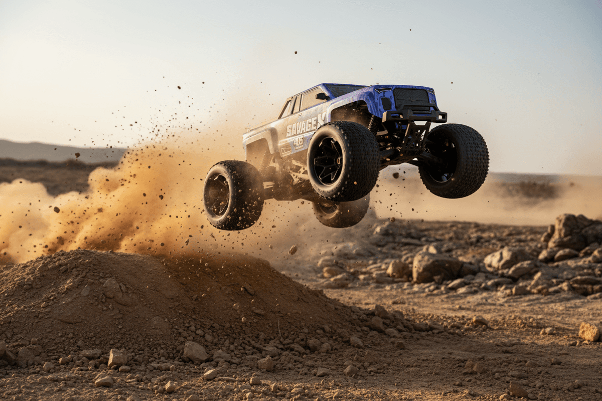 HPI Savage X 4.6 GT-6 RTR 1/8 Nitro – Monster Truck Bleu (160585)