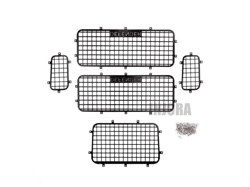 INJORA Filet de protection en maille de fenêtre en métal pour Traxxas TRX-4